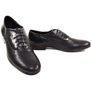 ALBERTO CICCIOLI 🇮🇹 WOMEN'S BLACK SOFT LEATHER COMFORT SUMMER OXFORD